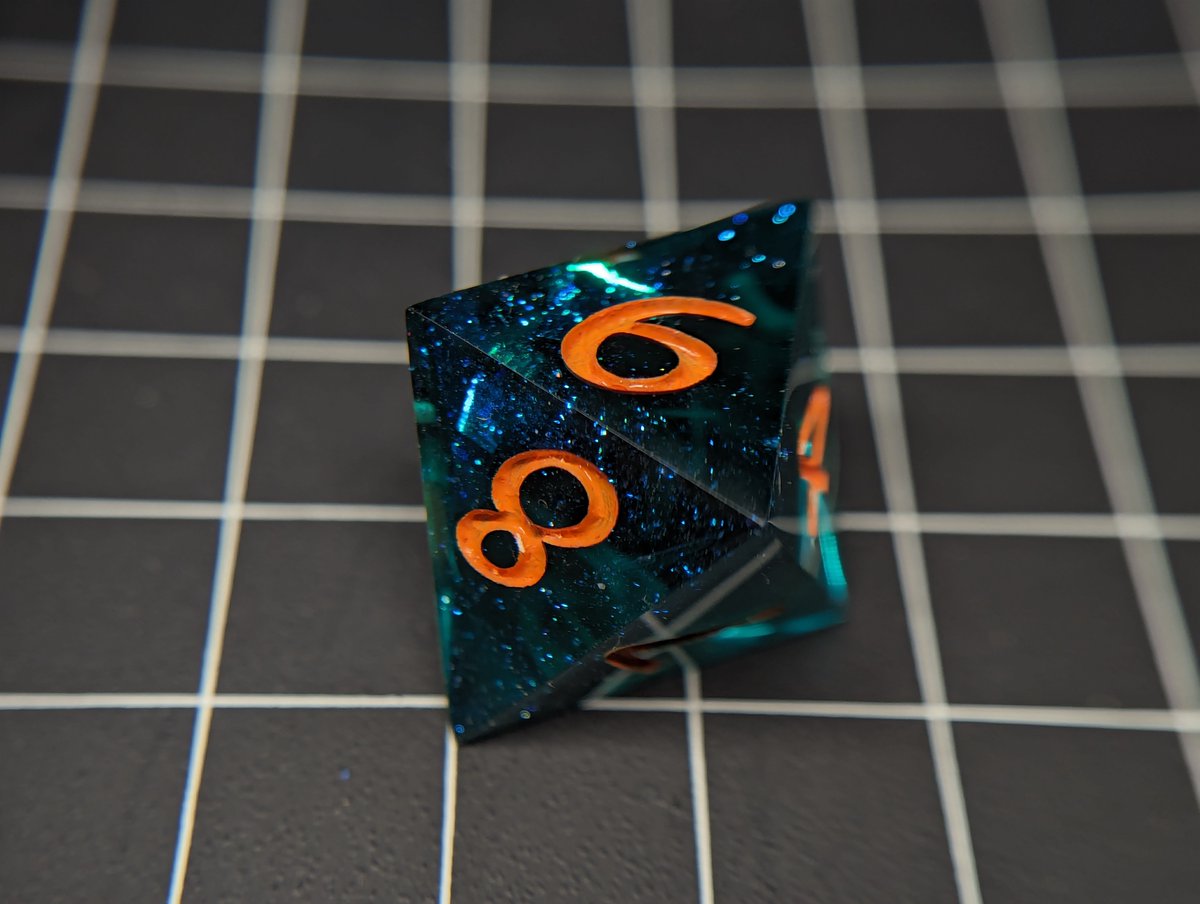 TweetsOfAly's tweet photo. Another Solo D8!
#dice #handmadedice #dicemaking #diceset #dnddice #resindice #dicemaker #ttrpgdice #dungeonsanddragons #dicegoblin #rpgdice #polyhedraldice #handmade #rpg #tabletopgames #tabletop #pathfinder #mathrocks #d8 #clickclacks https://t.co/XTXciGVOQ5