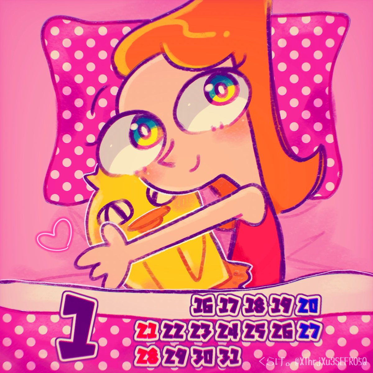 calendarpnf's tweet photo. 1月後半のカレンダー更新です💓
担当はくらげ。さん（@X1hrjXu3SEFR05Q）です💕💕 https://t.co/mP60VMDpEX
