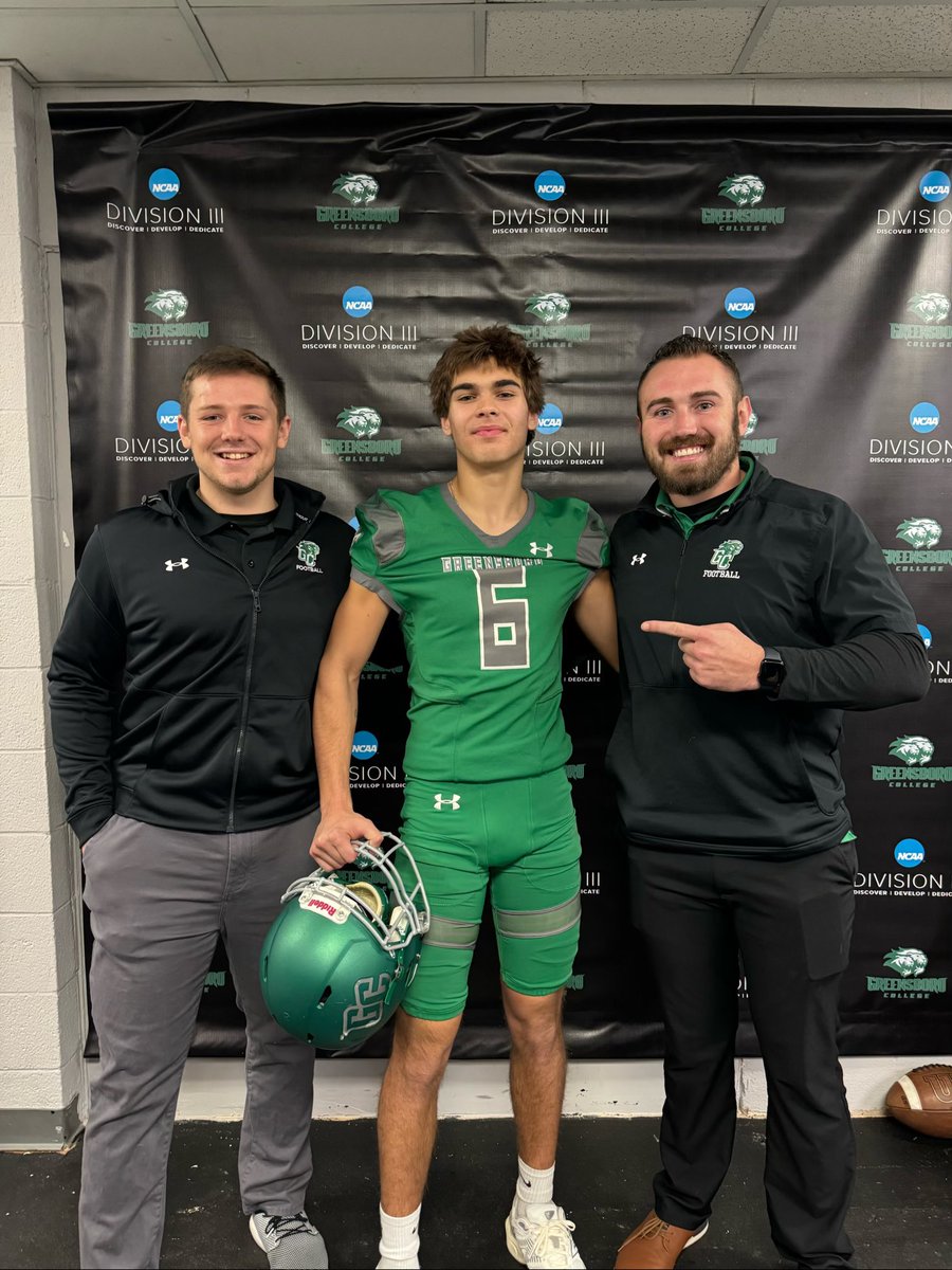 ricky_goulet's tweet photo. I had an outstanding visit this morning at Greensboro College. I would like to thank @CoachHartman_GC for inviting me and most importantly would love to thank Coach Mathews for my first official offer. I loved the culture of all of the players during the player panel portion of the visit, all of the players had a winning record on their mind and nothing more despite the record of last years season. Overall an outstanding visit and beautiful campus. @FalconCoachT @coachcredle4 @coachSAQ_A1