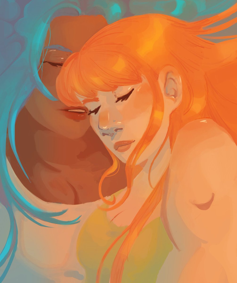 torchbegins's tweet photo. forgot to post the full thing the other day 
[ #namivivi #onepiece ] https://t.co/10DtEroxID