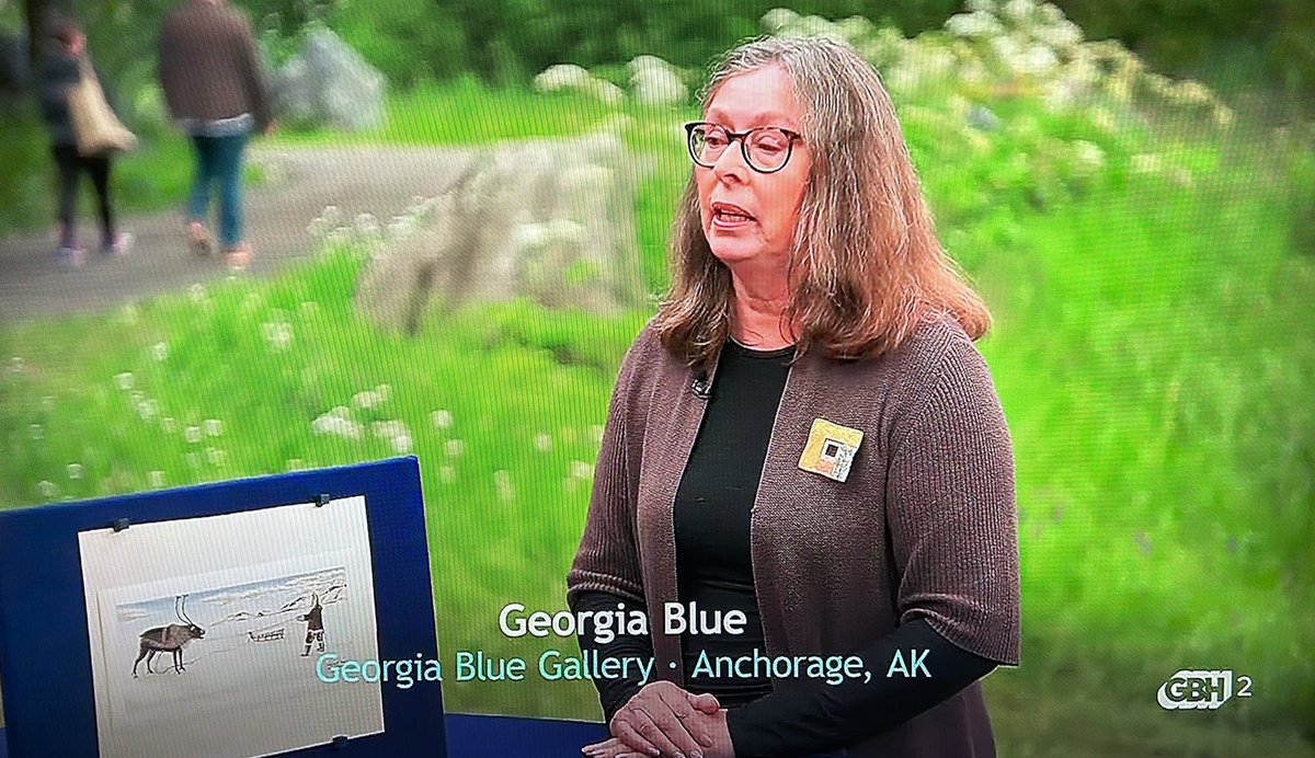 It was a pleasure to meet so many great local appraisers in Anchorage. Welcome to Georgia Blue! #antiquesroadshow