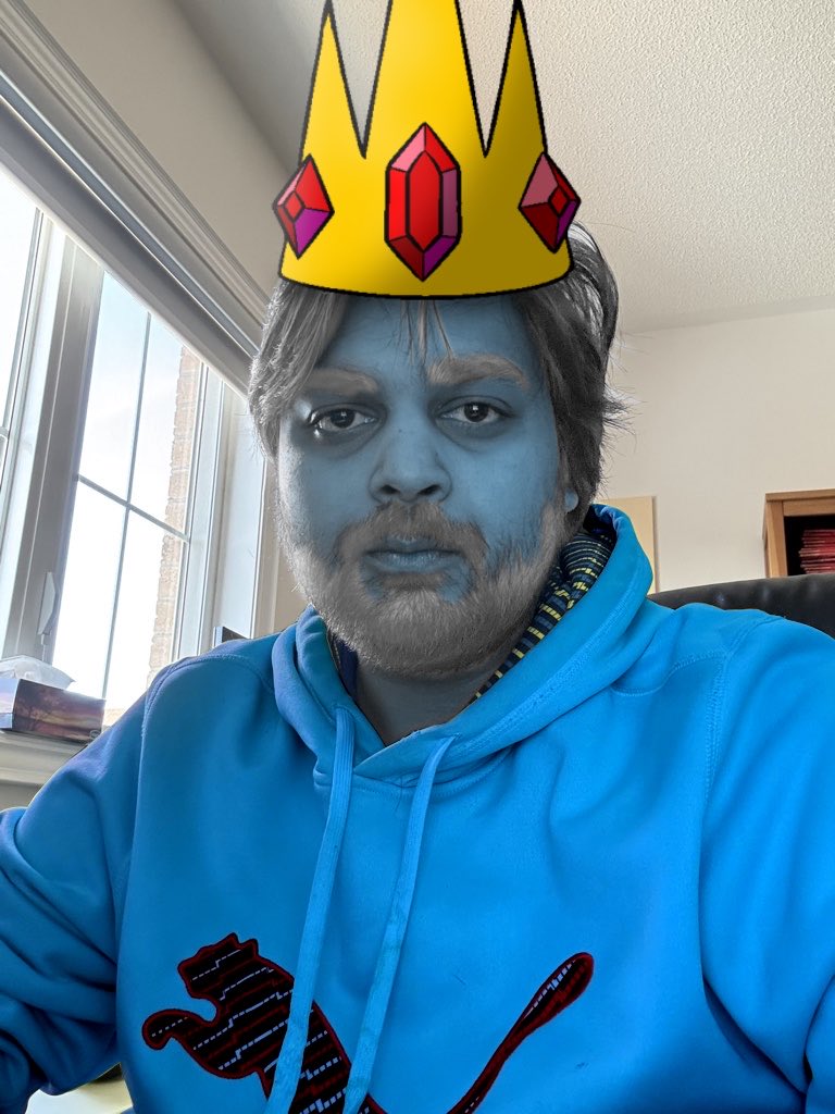 DaApolloShow's tweet photo. Here’s what you’d look like if you put on the ice crown. https://t.co/AnEaXunY3k