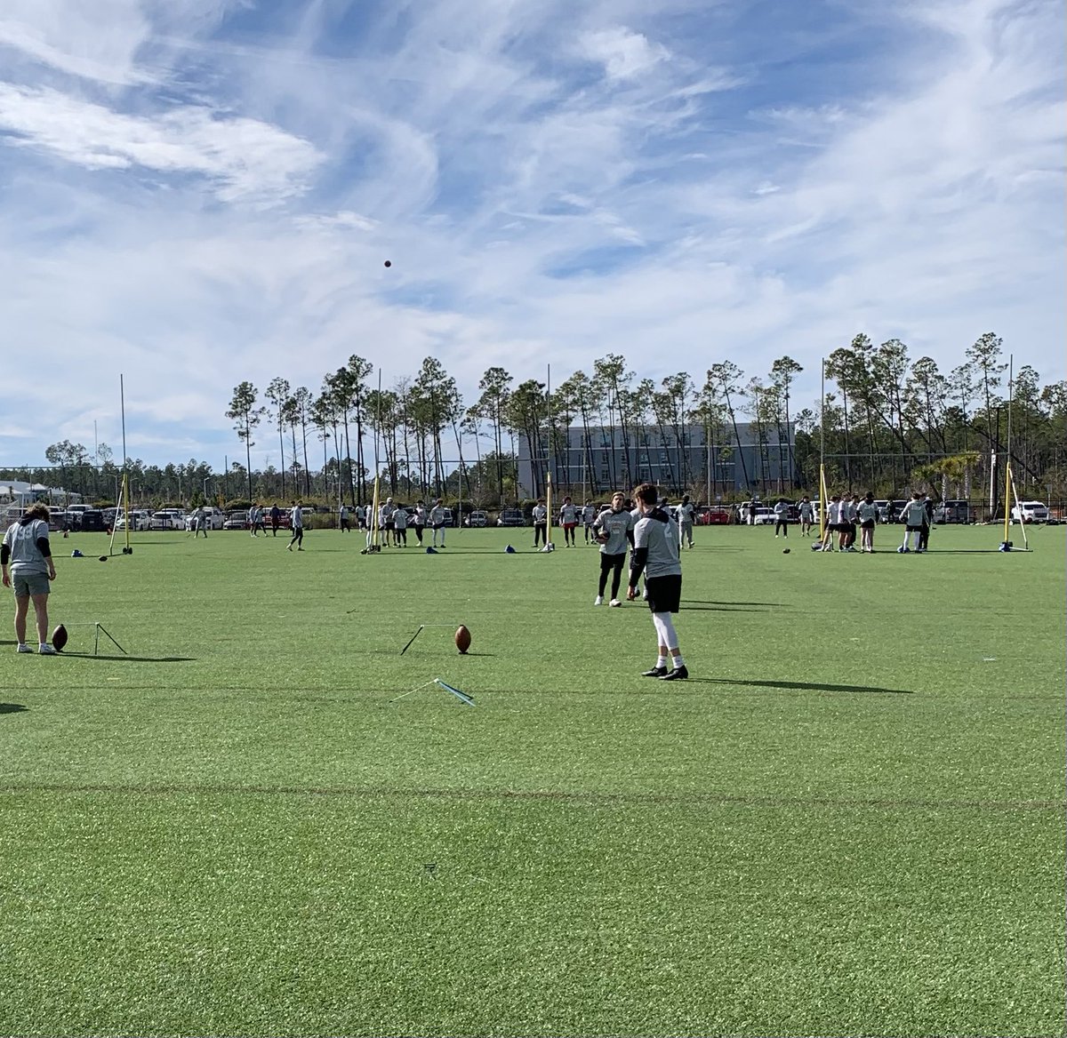 MYaggs_23's tweet photo. Honored to be invited to @KohlsKicking Future Stars Camp.  Had great sessions charting FGs and KOs under the Florida sun. Great opportunity to learn, correct and get quality drill work in. @Coach_Radke @CoachCKohls @LourdesAcademy @kevinwopat https://t.co/TBza7CMerY