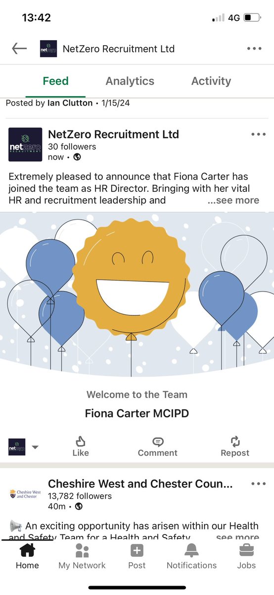 Great news to kick-start 2024! 

We welcome Fiona from <a href="/pride_peopleHR/">Pride In People</a> to the team. As HR director, her skills and experience will be invaluable and we will be reaching out to potential clients and candidates in the next few weeks. 

Join us on our #NetZero start-up journey…