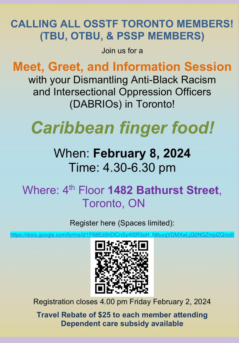 PSSP Toronto, OSSTF tweet media