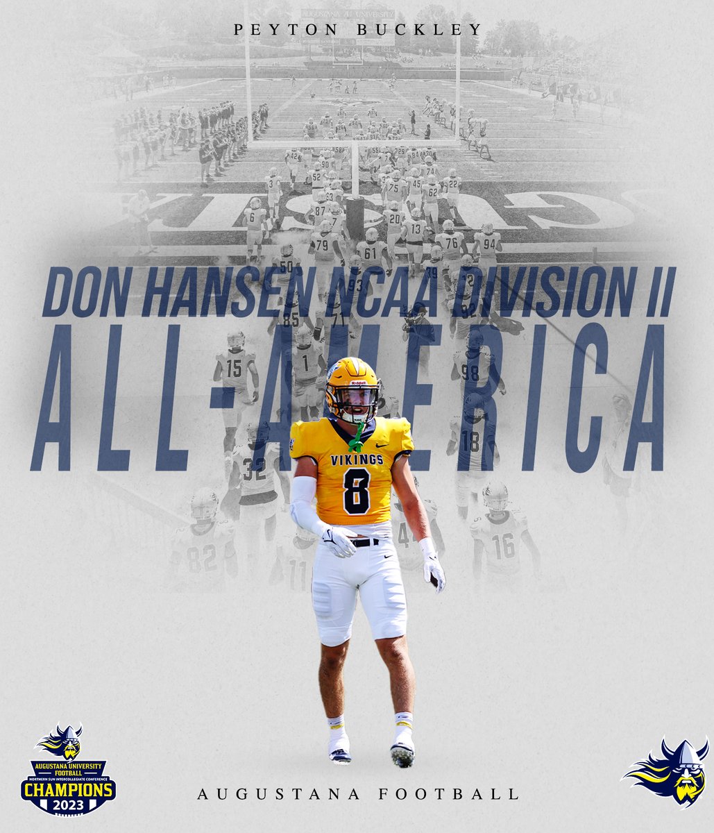 Augustana Football (@augiefb) on Twitter photo .<a href="/devonagjones/">Devon Jones</a> Highlights the Don Hansen All-America Teams as the Special Teams Player of the Year โ๏ธ
<a href="/blakelarson161/">Blake</a>, <a href="/averybook01/">Avery Book</a> & <a href="/peyton__buckley/">Peyton Buckley</a> all honored.
Full Story โก๏ธ bit.ly/3vztA82
#BeTheRock | #BuildingChampions .<a href="/devonagjones/">Devon Jones</a> Highlights the Don Hansen All-America Teams as the Special Teams Player of the Year โ๏ธ
<a href="/blakelarson161/">Blake</a>, <a href="/averybook01/">Avery Book</a> & <a href="/peyton__buckley/">Peyton Buckley</a> all honored.
Full Story โก๏ธ bit.ly/3vztA82
#BeTheRock | #BuildingChampions