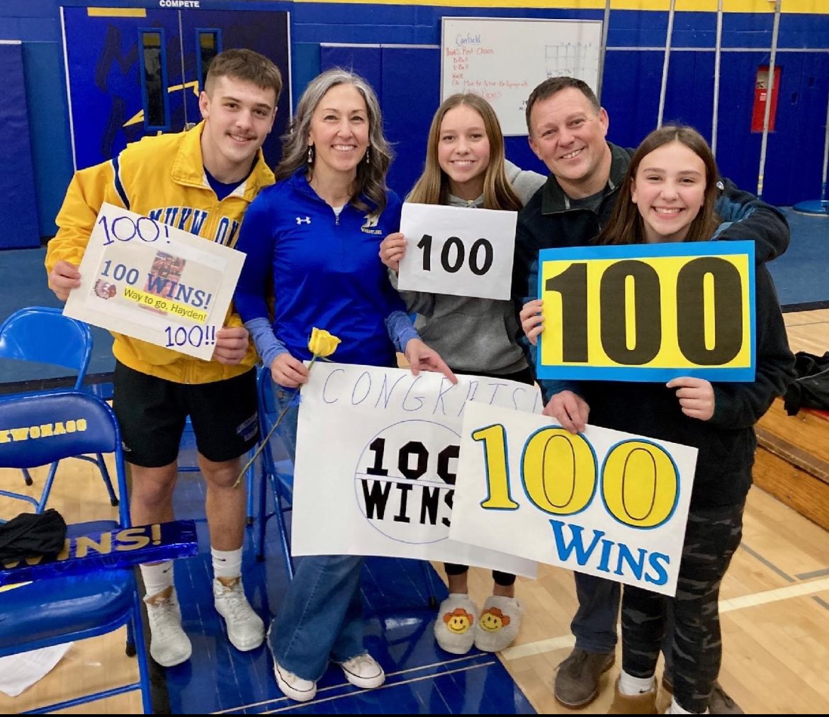 Team 14-5 in duals after 67-9 vs. Kettle Moraine &amp; 36-29 vs. Waukesha West.

At last week’s C8 Tri - Team Captain, Hayden Chitwood, became 25th Mukwonago wrestler to earn 100 wins!  
Congratulations Hayden Chitwood!!!
#ExcellenceWithoutException