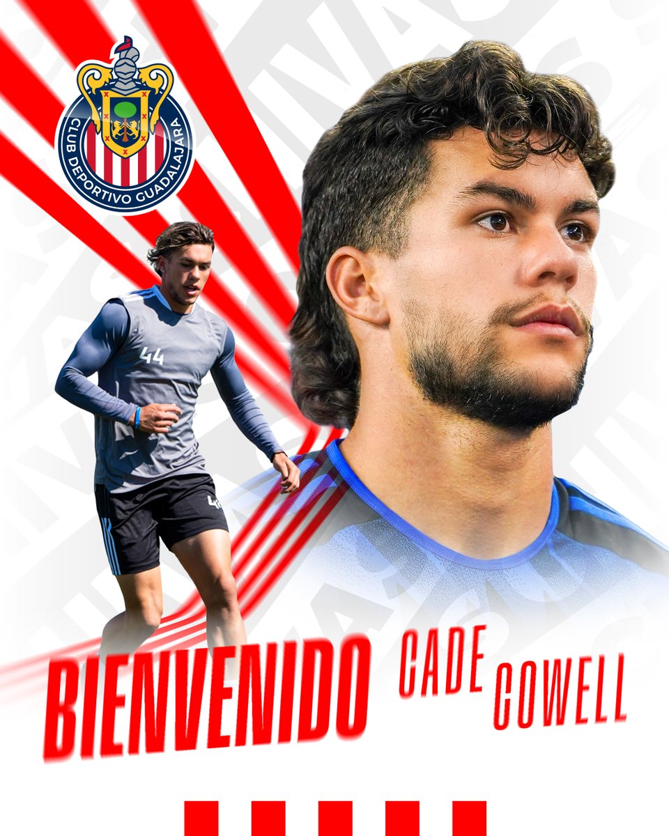 ¡Bienvenido, <a href="/Cc4Official/">Cade Cowell</a>! 👋

🫡 Desde hoy tienes una nueva misión: Jugar y defender los colores más bonitos de todo 🇲🇽🐐

Aquí toda la información 👉 bit.ly/3S2qdOm
