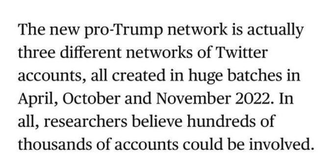 AndIllWhisperNo's tweet image. "Joined April 2022." #TrumpBot