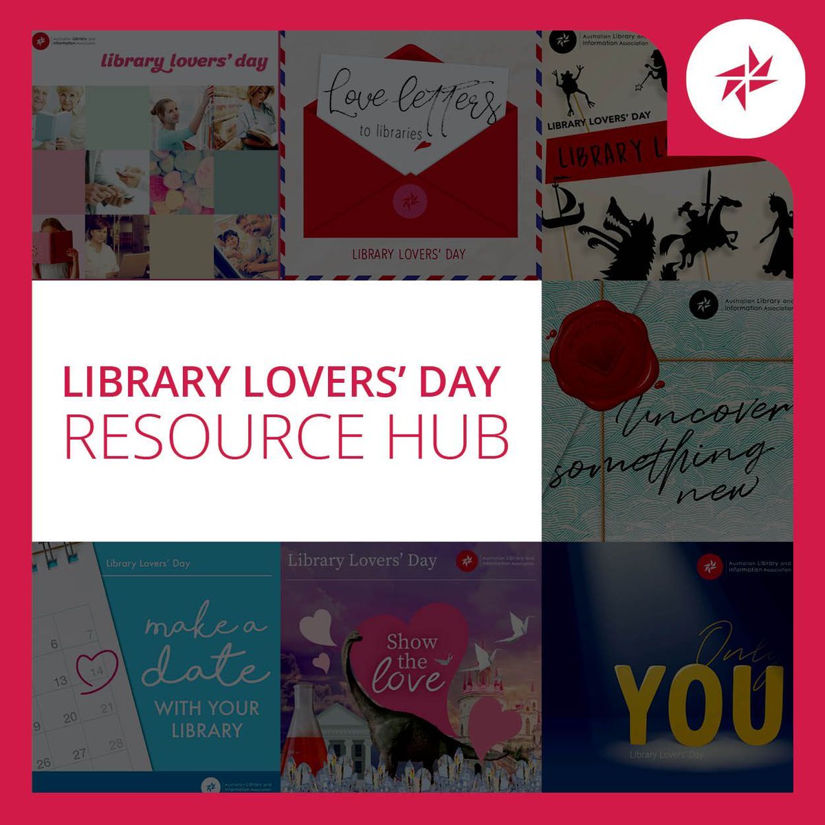ALIANational's tweet photo. #LLD is less than a month away and we're excited to see how you're going to celebrate. If you need some inspiration, the ALIA Library Lovers' Day Resource Hub is here for you with materials you can freely use or adapt 👉 https://t.co/u1YTapxzDQ

#LLD24 #LibraryLove https://t.co/aadtAweDk8