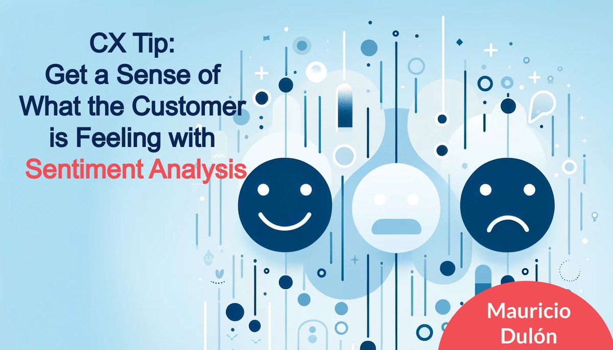mdulon's tweet photo. Check out the latest article in my newsletter: Get a Sense of What the Customer is Feeling with Sentiment Analysis https://t.co/GanA5cpON4 via @LinkedIn https://t.co/JOD04o6bbr