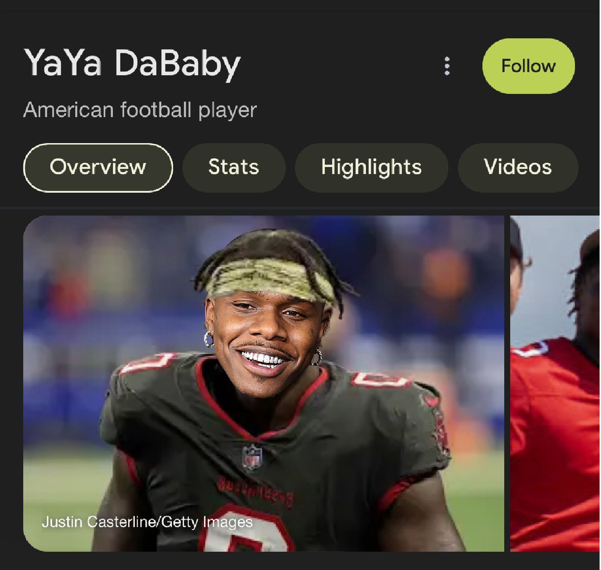 rdunlap254's tweet photo. NFL playoff inspired photoshop. #NFLPlayoffs #Buccaneers #YaYaDiaby #DaBaby @DaBabyDaBaby @Buccaneers https://t.co/oKL1Ie4fxG