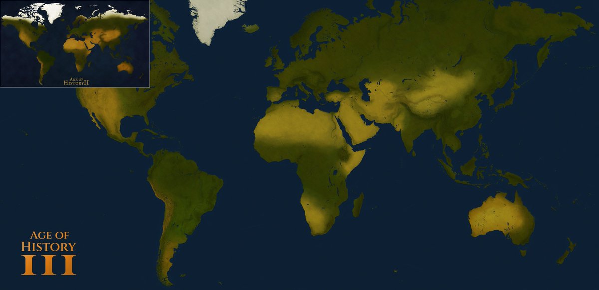 jakowskidev's tweet photo. Size comparison of the AoH2 map (in the upper left corner) with the Age of History 3 map.
Such a large map allows for even more detailed provinces, of which there will be over 12,000! https://t.co/iRvukWs2Nq