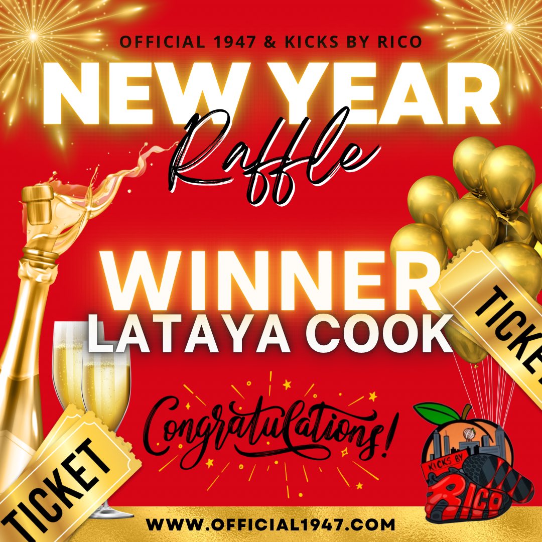 Official_1947's tweet photo. Congratulations to Lataya Cook, the lucky winner of our New Year raffle! 🎉
Thank you to everyone who participated and supported OFFICIAL 1947.
#KappaSweethearts #KappaDiamonds #KKI #KKINSO #YoSweet #YoKourt #KappaSweetheart #KappaDiamond #SWYO #SWOs #SWYOs #SWO #PGI #LOA https://t.co/L3aDtsMS7J
