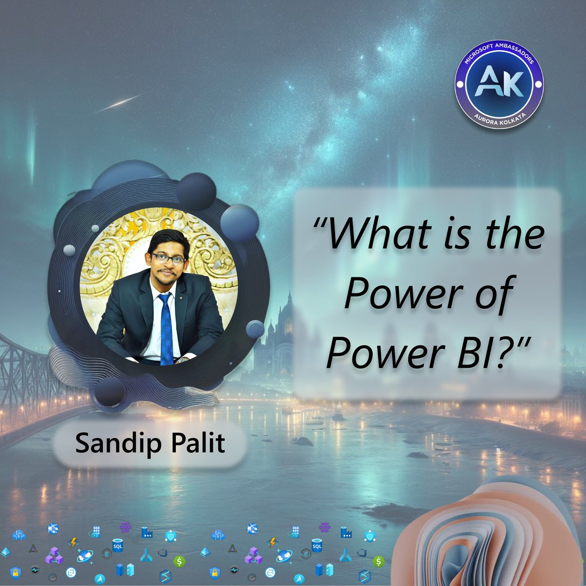 Unleash the power of Power BI with Sandip Palit,(<a href="/SandipPalit_/">Sandip Palit</a>) Microsoft Technology Consultant. Dive into the world of innovation at Microsoft Ambassadors Aurora Kolkata. 
🚀 Secure your spot now at microsoft-aurora.tech 
#MAAK #Aurora #AuroraKolkata #MicrosoftAmbassador
