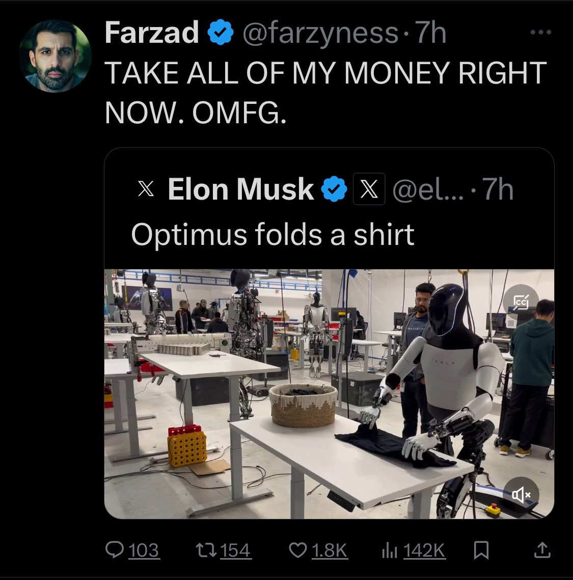 fsdeeznutz's tweet photo. 2 Cuck shills walk into a bar $TSLA #brobots 
 @ValueAnalyst1 @farzyness https://t.co/zEM8dOwKq4