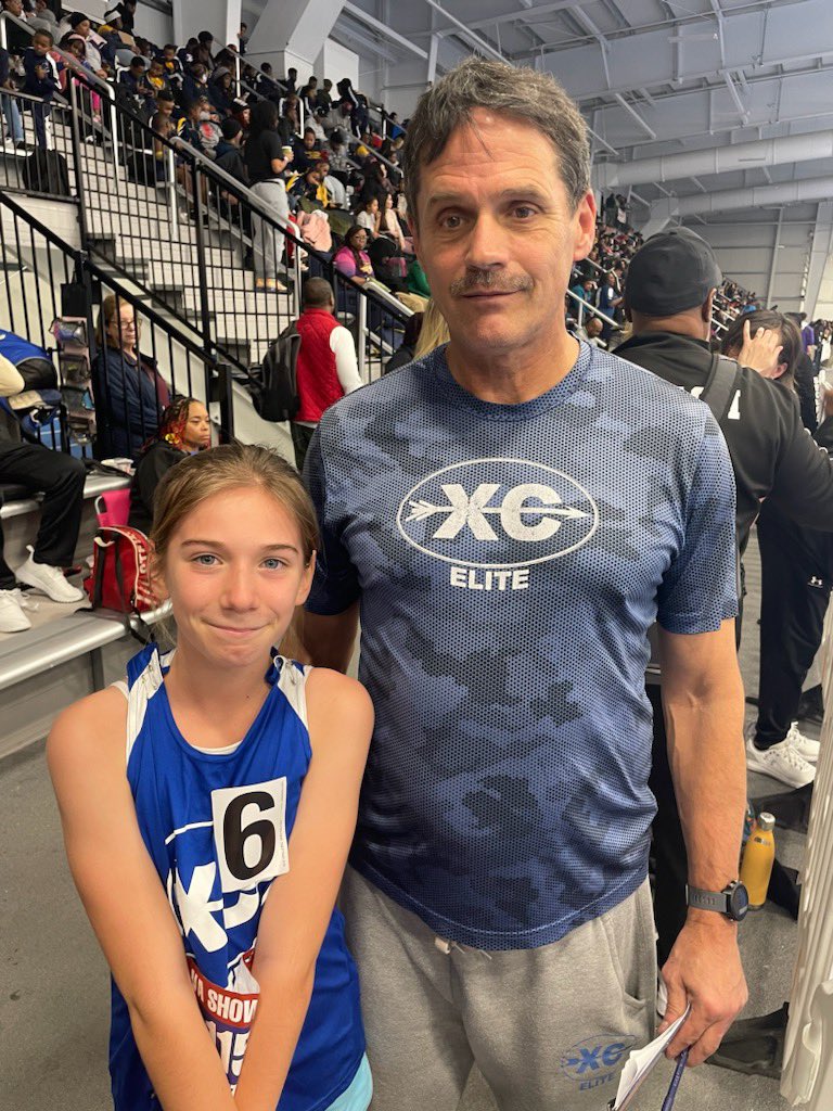 XcElite1's tweet photo. Mya Fruzzetti is a soccer player who is turning into quite a runner. 2 more pr’s Sunday . 5:39-1500 for 4th place 11/12 girls and 2:48 -800. https://t.co/TxPsByvG3A