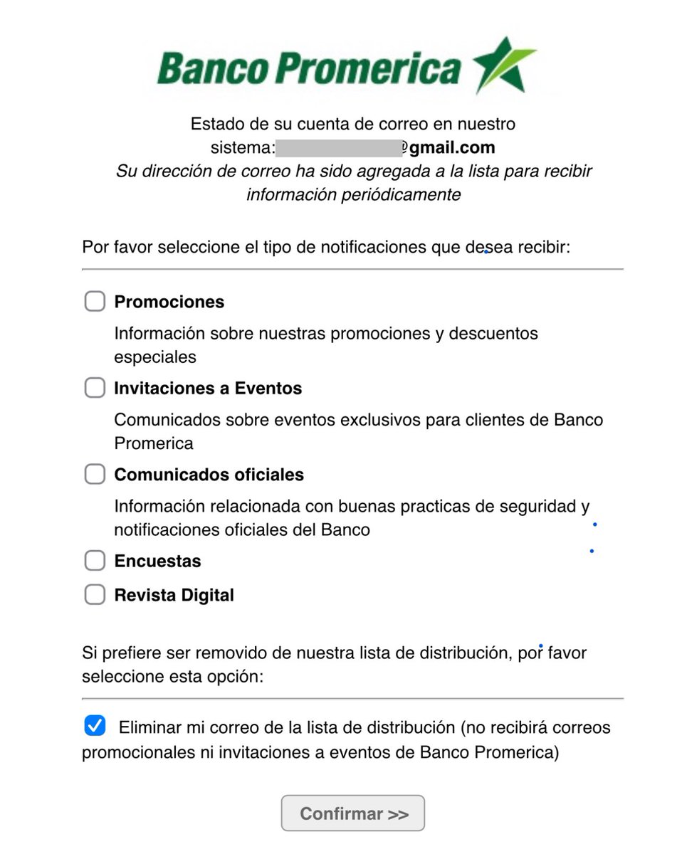 Shoys's tweet photo. @PromericaCR que tengo que hacer para que dejen de enviarme spam? No importa cuantas veces elimine mi correo de esta lista, los correos spam siguen llegándome! https://t.co/VJjc7TX9cK