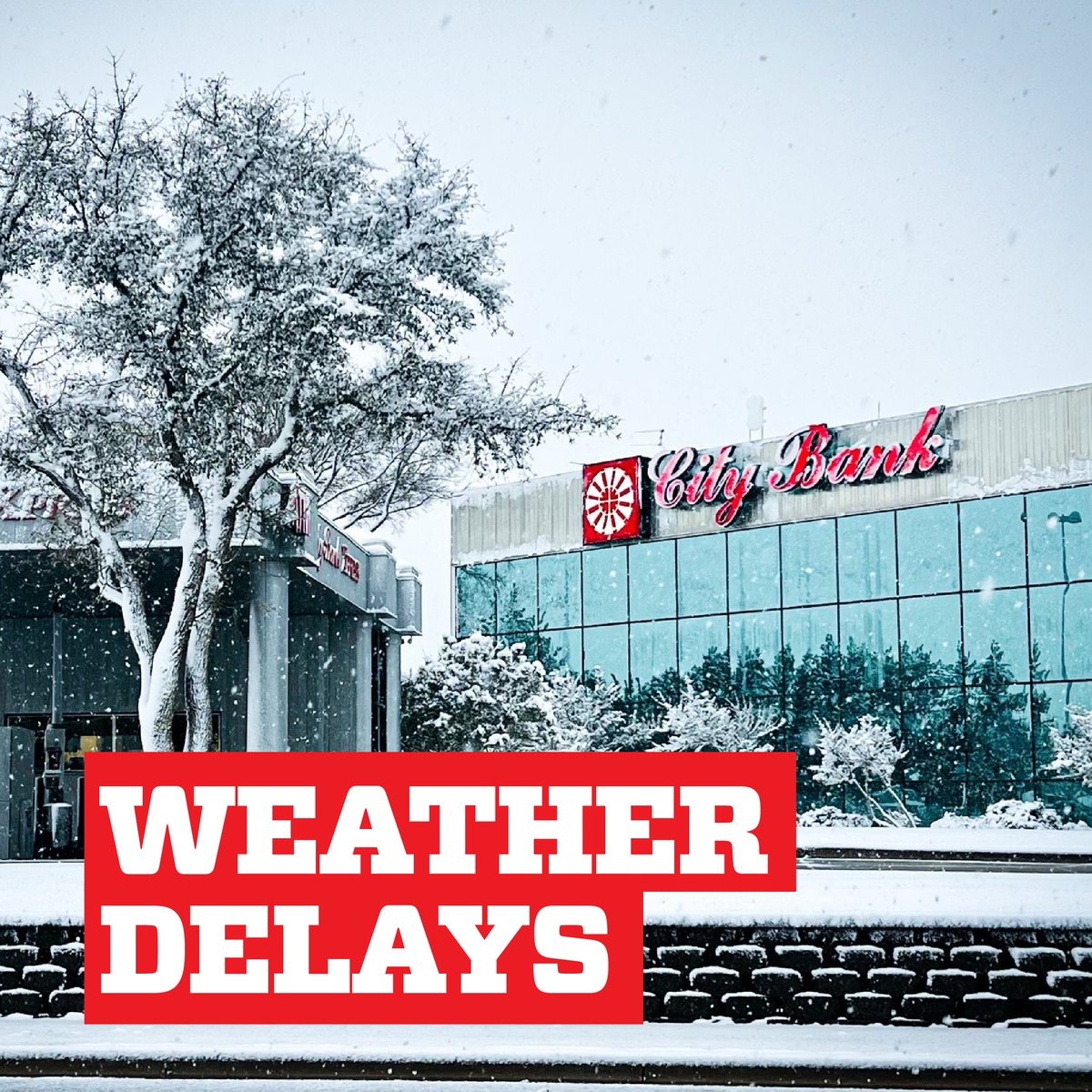 City Bank Houston and College Station locations will open at 10:00 am on Tuesday, January 16th. All other locations will operate under normal business hours.