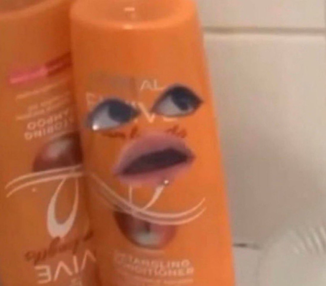 my conditioner watching me have yet another breakdown in the shower