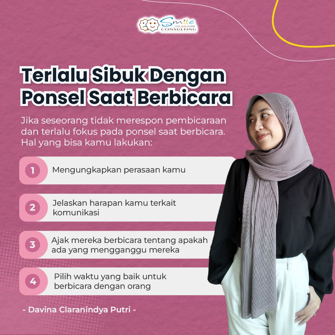 smileconsultind's tweet photo. Uh pasti sebel banget deh, kita lagi ngomong tapi ga di dengerin !
Yuk lakuin hal ini
#ponsel #fokus #distraksi #tesiq https://t.co/EafzIhUrSe