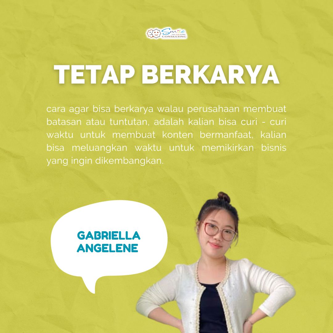 smileconsultind's tweet photo. Bos kasih batasan ? Jangan sampai karyamu kendor !
#berkarya #teslevelsupervisor #tesiq https://t.co/teQnFflRua