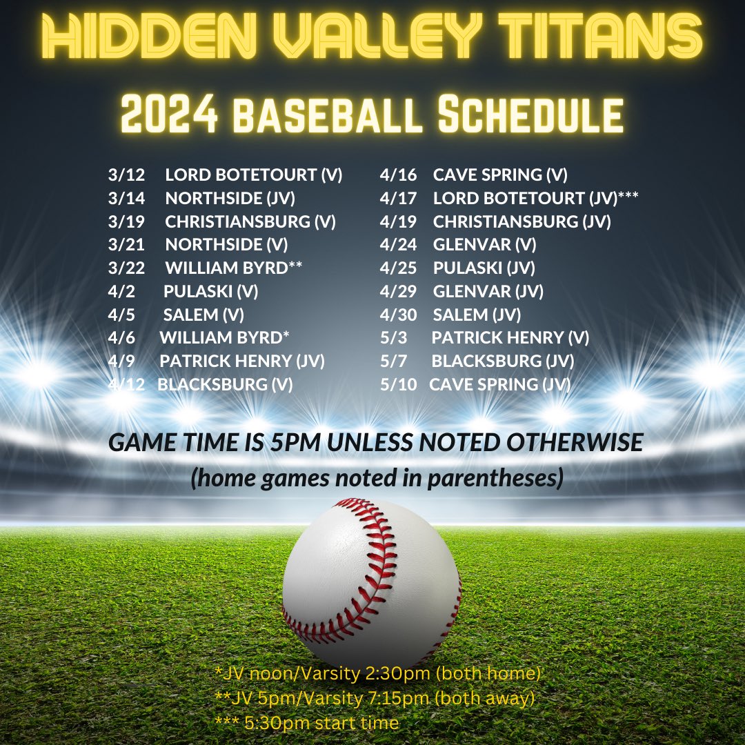 Hidden Valley Baseball tweet media