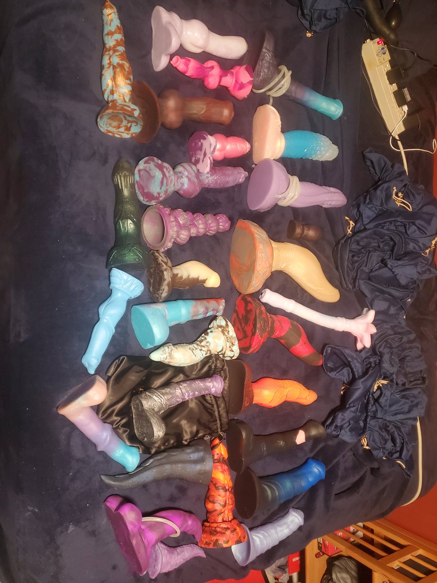 So a couple years ago was when I started to really get into using toys and I've never actually shown all mine to anyone before so uh here they are. (don't judge I realize a lot are weird)
More in the comments plus a better look.