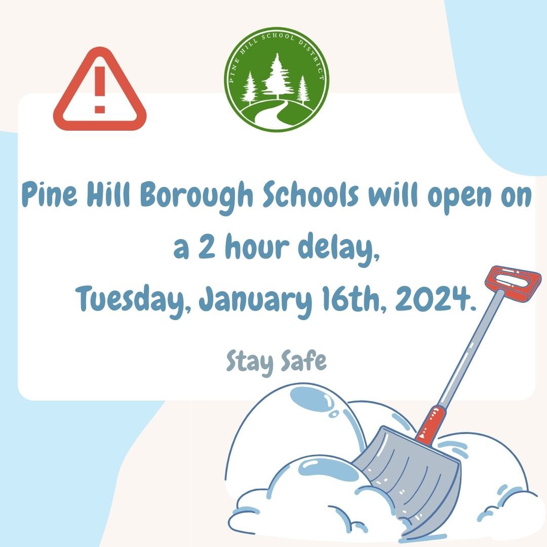 Based upon current conditions there will be a two-hour delay tomorrow, Tuesday, January 16.  

We will continue to monitor conditions throughout the night and into the morning.