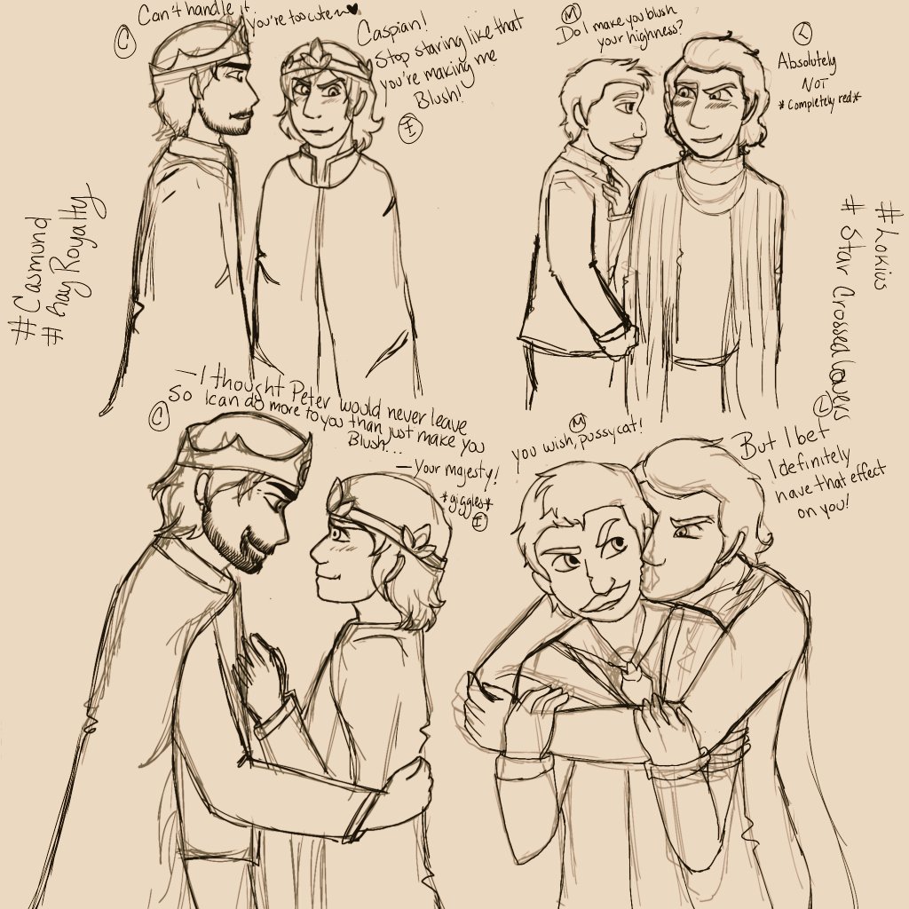 Arelisan97's tweet photo. Me doing Casmund sketches and thinking Mobius would totally tease Loki about that hahaha so this came out.
I like the results, and I blame my fixation with Casmund for the video I'll leave in the first comment, haha.
I will likely color these ones 😗
#Casmund #Lokius https://t.co/6XFX3Mo7OT