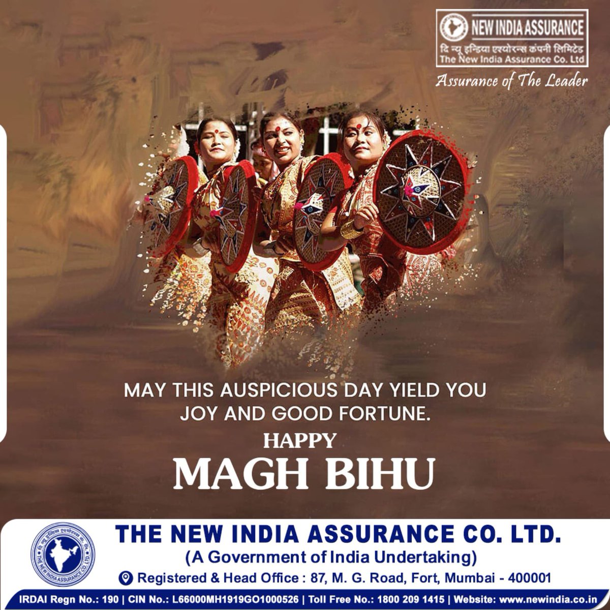 NewIndAssurance's tweet image. Happy Bihu 🎉
#bihu #insurance #insuranceonwhatsapp