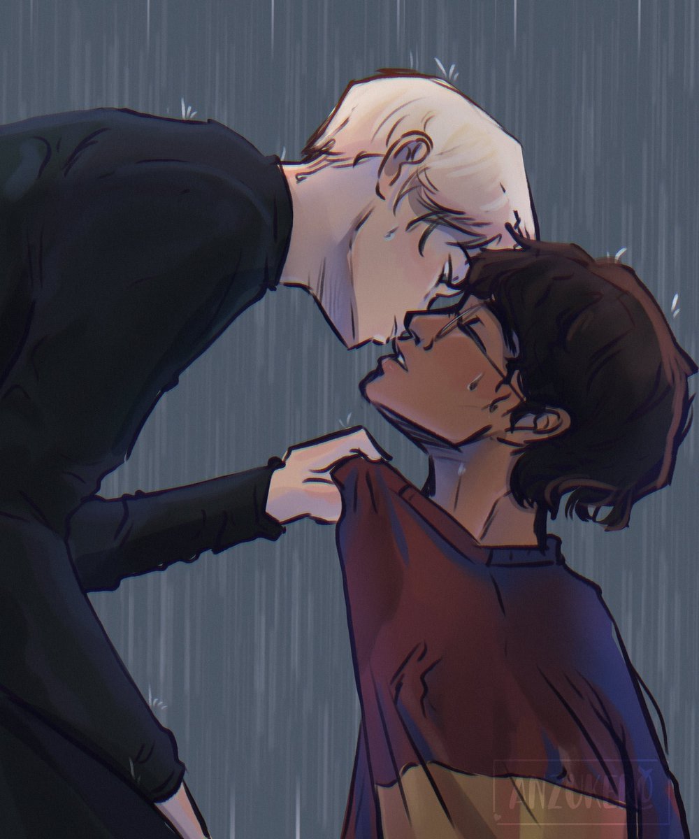 anzukero's tweet photo. 🌧️ 

#drarry #hpdm https://t.co/8BZxPXbwSR