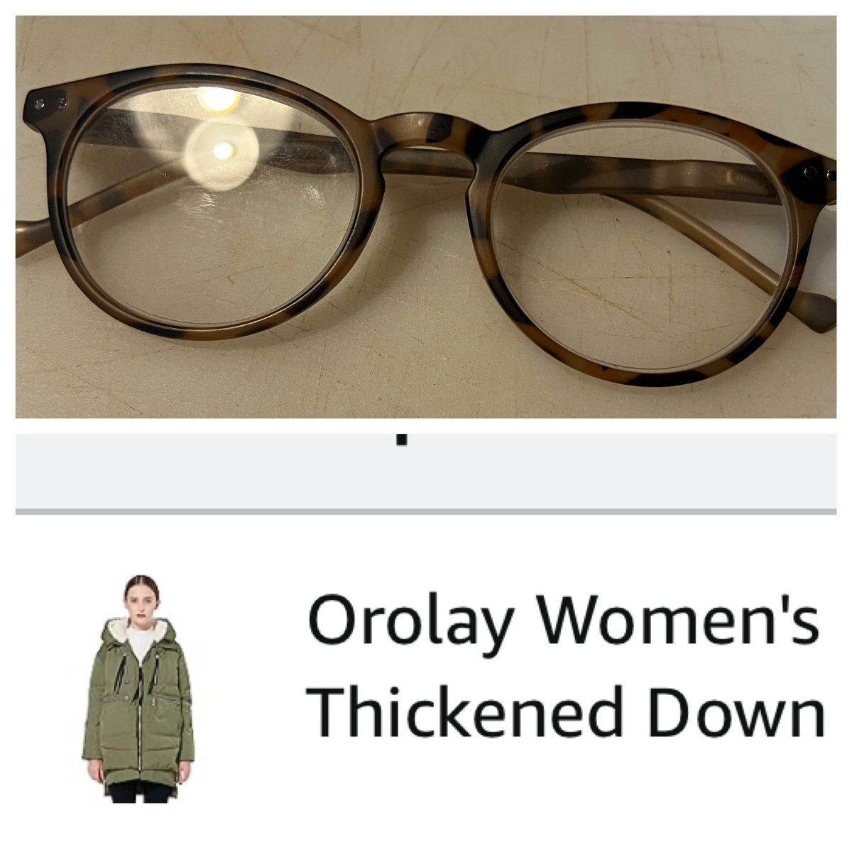 Long shot.someone left these glasses in an Amazon purchase.share please! #lostglasses #orolay#amazonprimetrybeforeyoubuy