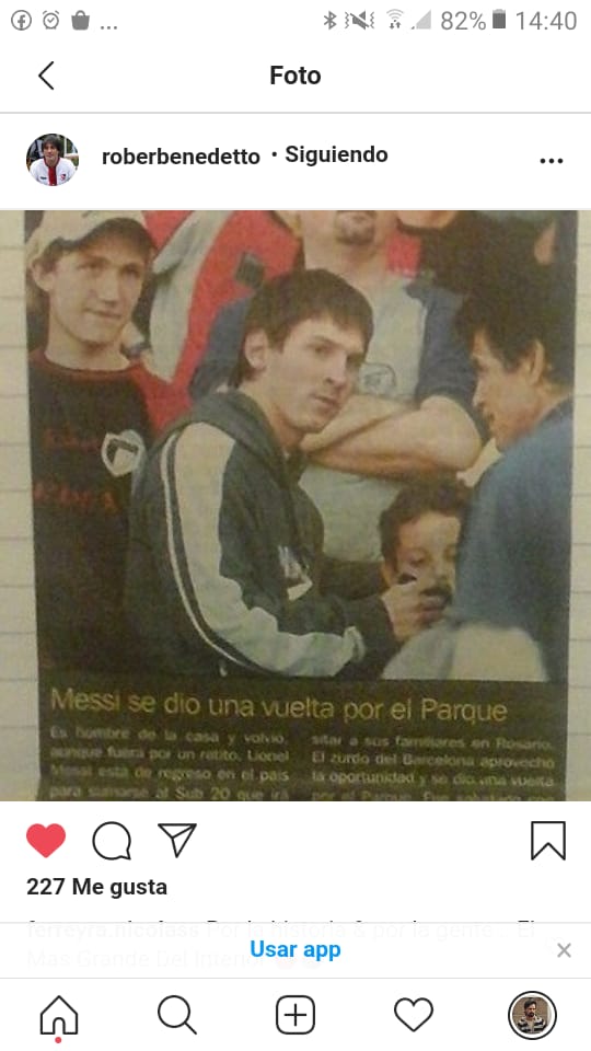 PatriciaBusto19's tweet photo. Mí amigo leproso Beto Ojeda con Messi https://t.co/biKMy6fNQd