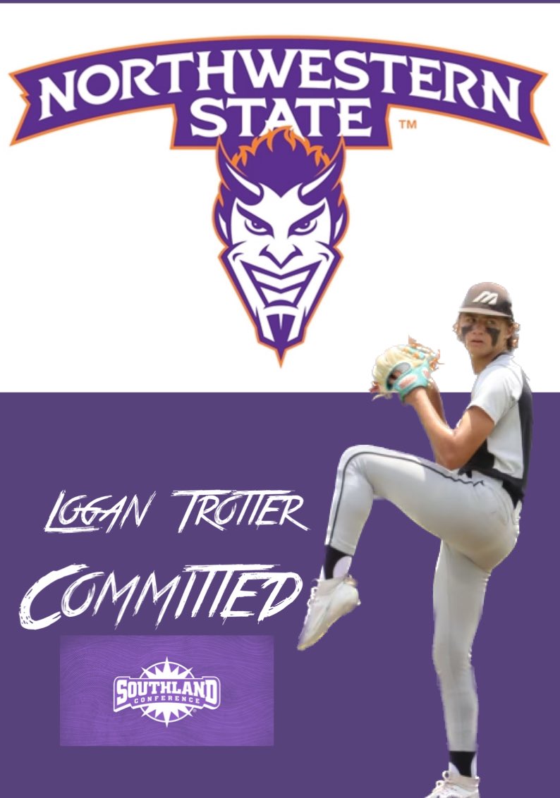 Congratulations to <a href="/logan_trotter2/">logan_trotter2</a> on his commitment to NSU. Well deserved kid, we’re all proud of you! #TexasMizuno #NeverSettle