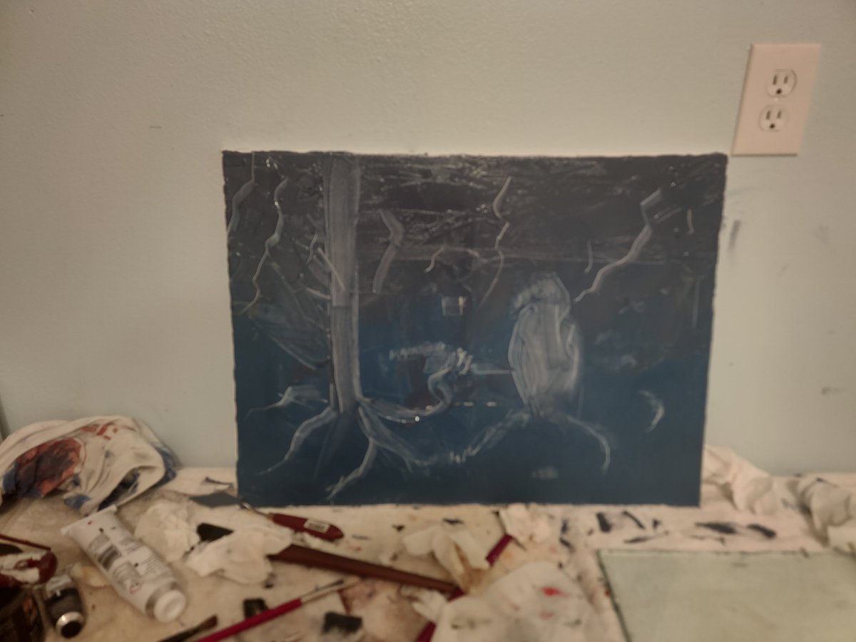 Meto44831472's tweet photo. Experimenting in a new way of going about oil painting https://t.co/f53uvJUGAx