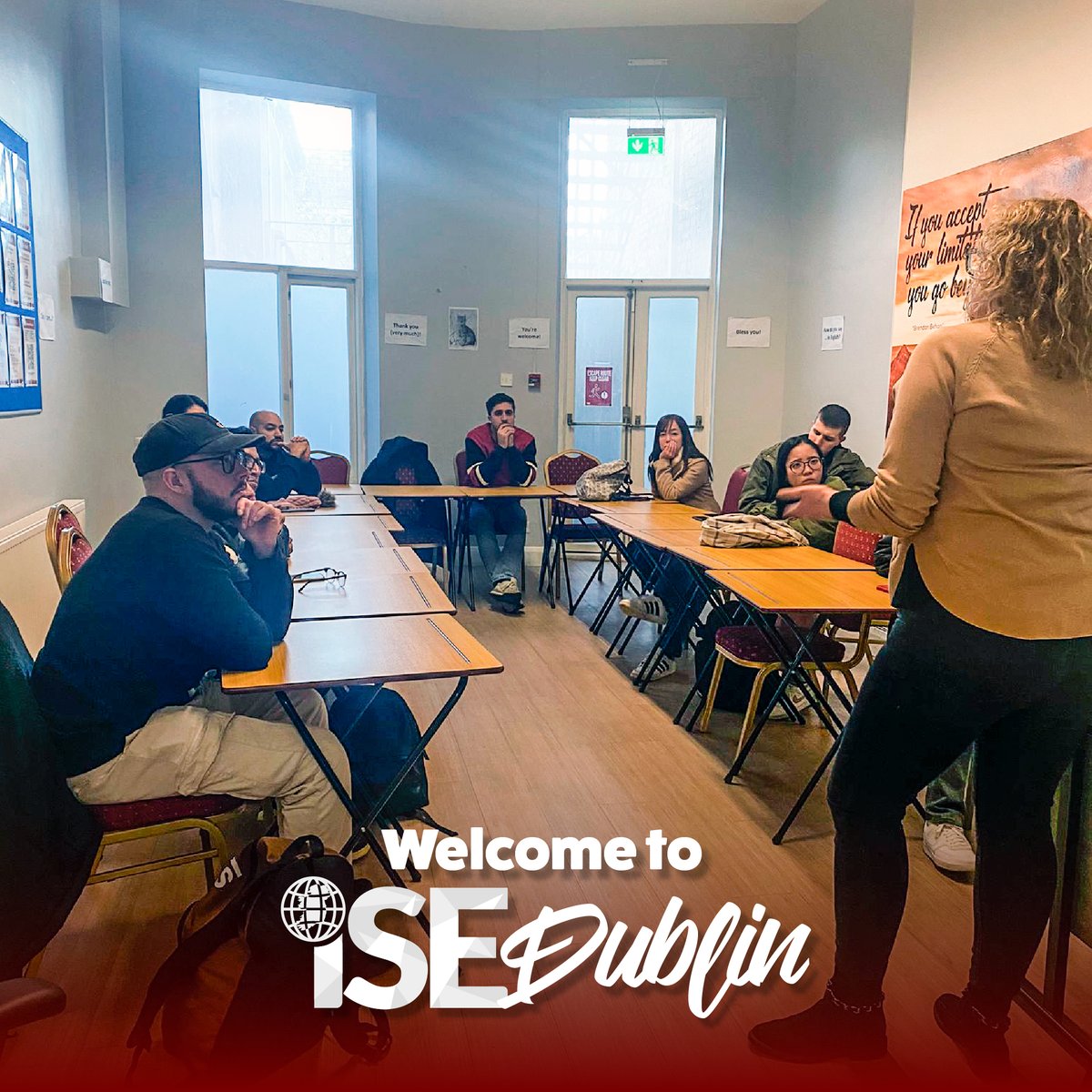 LearnEnglish_IE's tweet image. Every Monday, a new chapter begins. Welcome to ISE guys and the very best of luck with your new beginnings 🇮🇪📖☘️ #inductionday #Dublin #ISEIreland #englishcourse #studyinireland