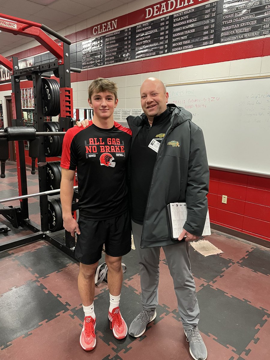 Always a good day when <a href="/NickGoeser/">Nick Goeser</a> comes to visit!
<a href="/NDSUfootball/">NDSU Football</a>