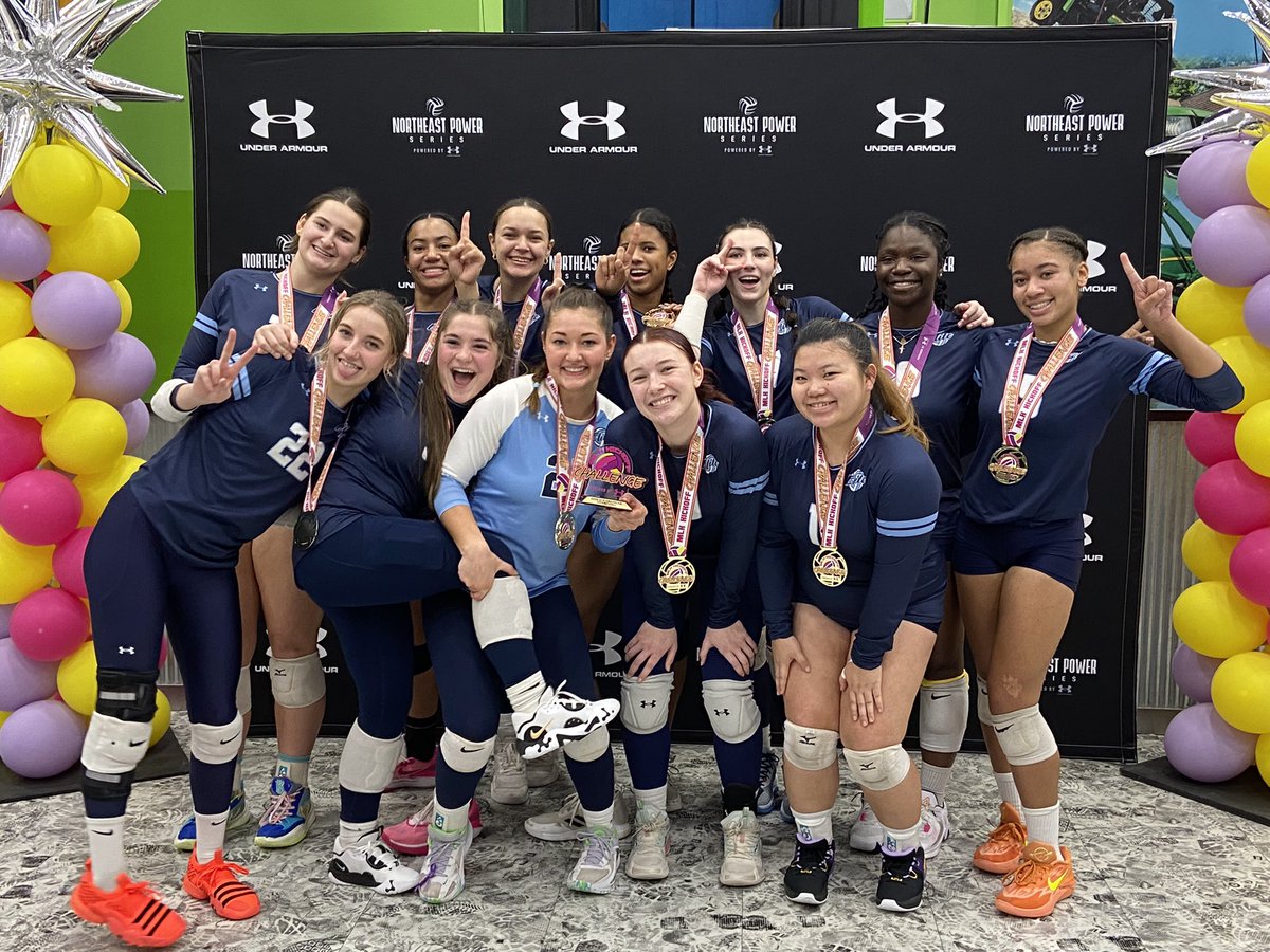Maggie_Birkle's tweet photo. So proud of my team!! @BaltimoreElite 18 Navy are Gold Medal Champions at #MLKKickoffChallenge at Spooky Nook! 🥇🏐
.
@BaltimoreElite 
@Jamie_Birkle 
@coachmoonvball 
@legerandmoon @topcourtevents @UnderArmour @3StepSports @PrepDig @PrepVolleyball @vbconnection @volleyengine https://t.co/9qNblVgw0J
