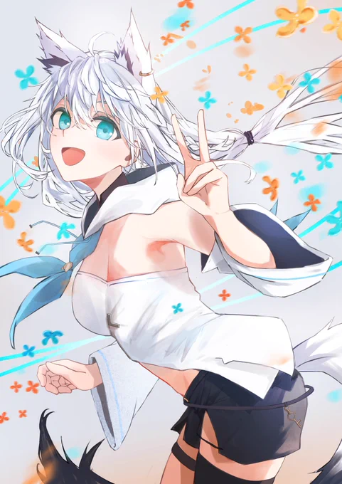 いぇい  #絵フブキ