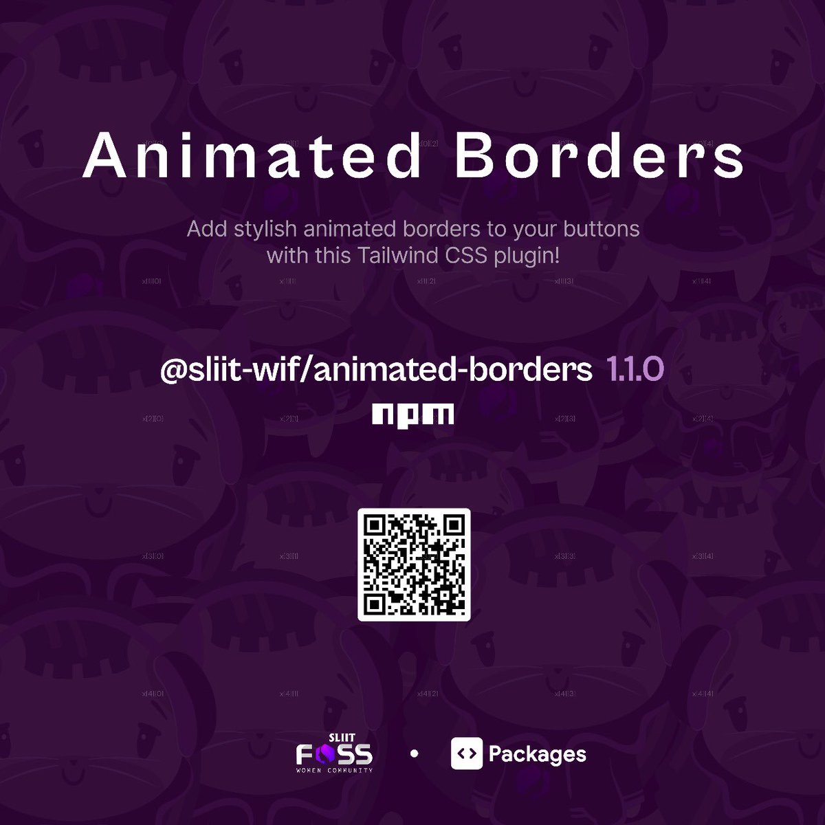 sliitwif's tweet photo. Being able to play well around with styling is essential for a Software Developer. It helps you unleash your creativity and innovation. Thus, allow us to introduce Animated Borders. The ultimate Tailwind CSS Plugin to add stylish animated borders to your buttons. https://t.co/woWxIjMESu