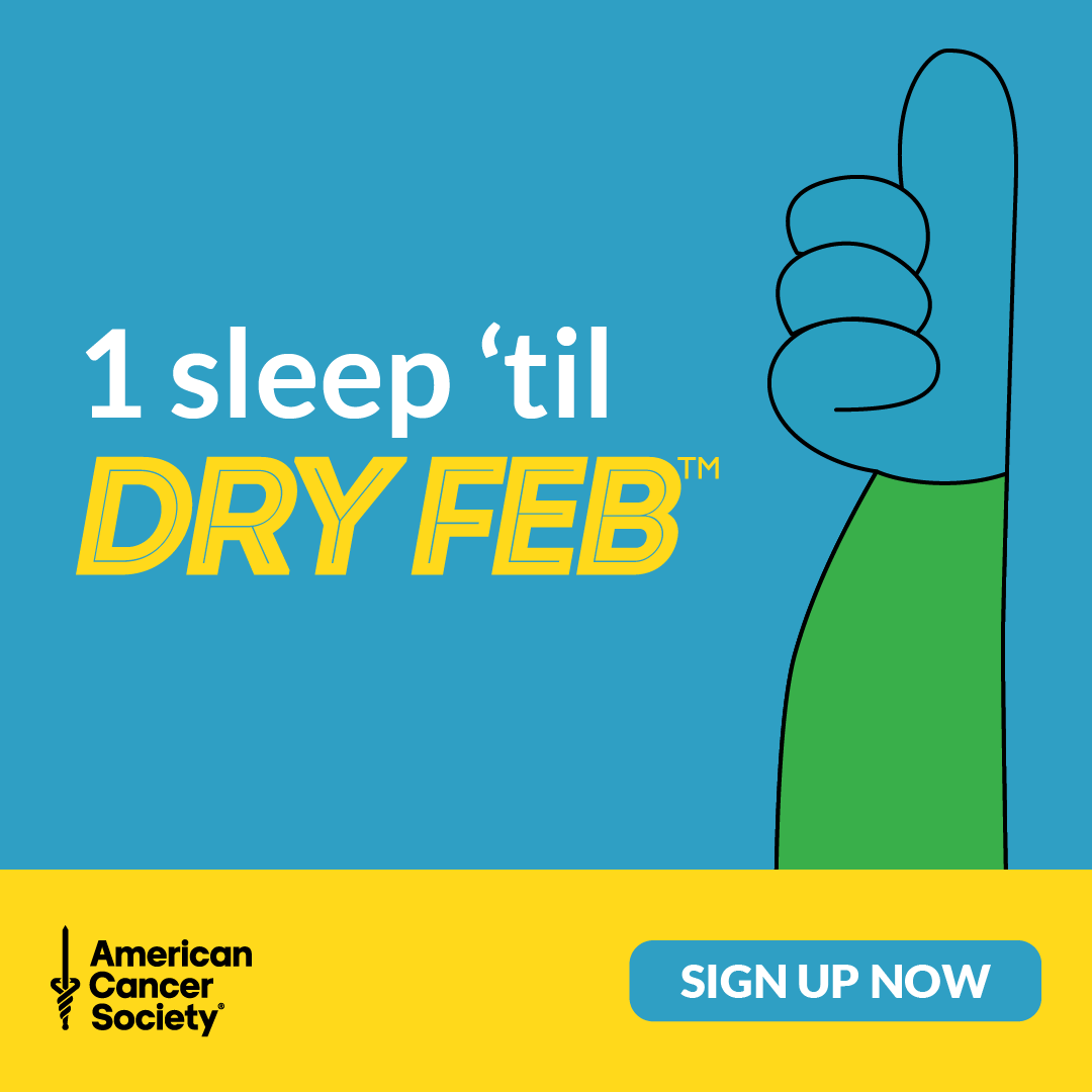 One more sleep until our Dry Heroes challenge themselves to go alcohol-free for 29 days and raise funds to save and improve the lives of people facing cancer.  For those who have yet to sign up, now's the time! 👉 bit.ly/488m02u
