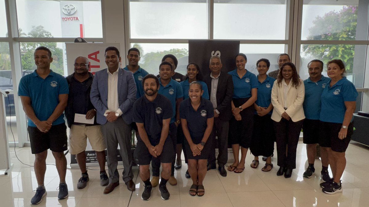 TBasiyalo's tweet photo. @FBC_News  The Fiji Hockey Federation has received a generous $20,000 boost from Asco Motors just four days before their World Cup trip to Oman. #FBCSports #FijiSports #Sports #Hockey5sWorldCup #FijiHockey https://t.co/VmLUn52OdG