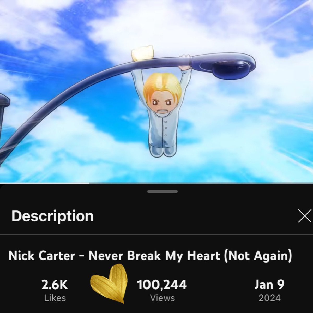 kate_kate2468's tweet image. We made it to 100k!! #NCArmy 🎧

#NickCarter 
#CartoonCarter 
#NeverBreakMyHeart