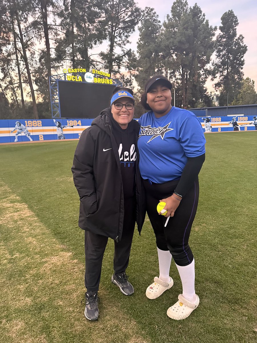 Our very own @destinypitts2028 was welcomed back to @uclasoftball camp this past weekend. Way to stay on the grind, D! Keep working hard 💙💛 Go Bruins!