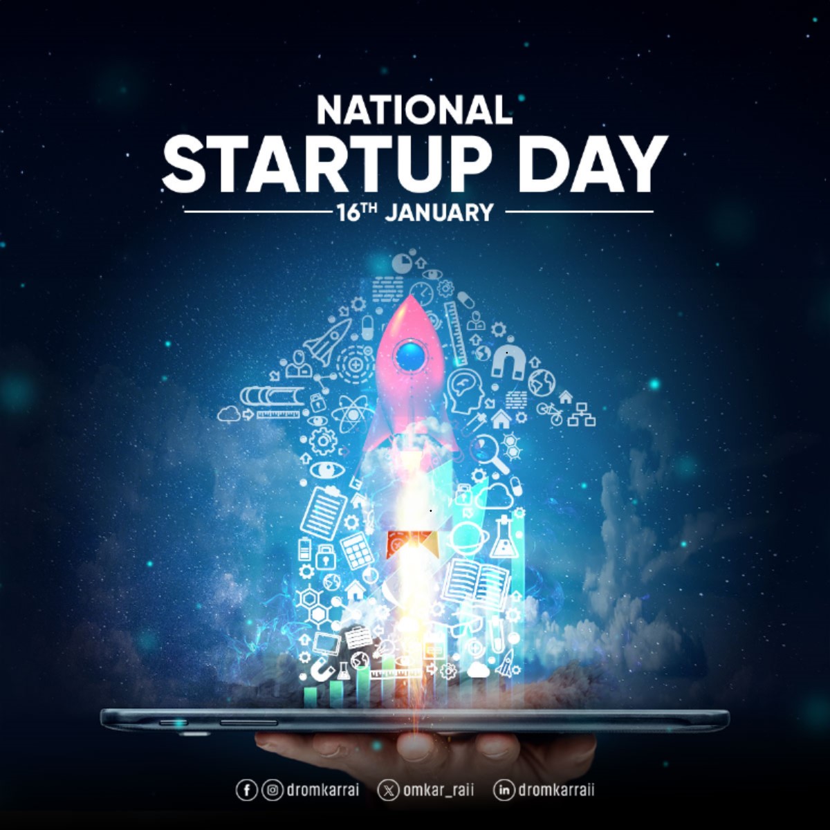 Omkar_Raii's tweet photo. My heartiest congratulations to all startups, investors, entrepreneurs, innovators &amp; others on the #NationalStartupDay. The quest for innovative solutions &amp; ''Atmanirbharta" have driven the #Startup ecosystem to new heights, and have disrupted every sector of the economy. https://t.co/F6SxyBlfiW