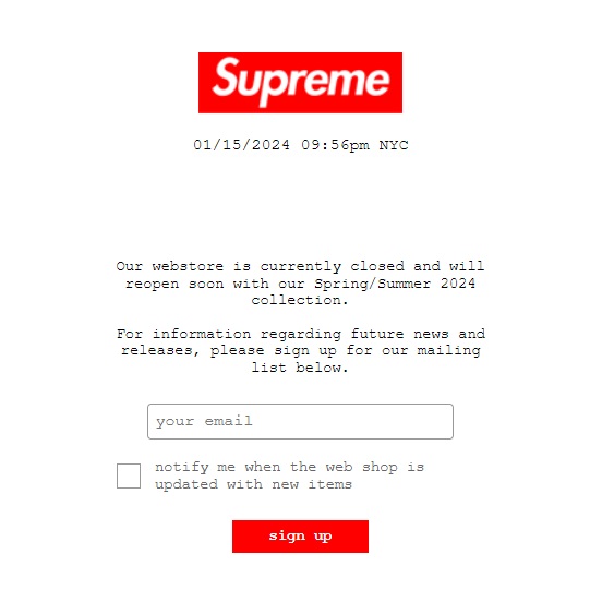 supreme オンライン