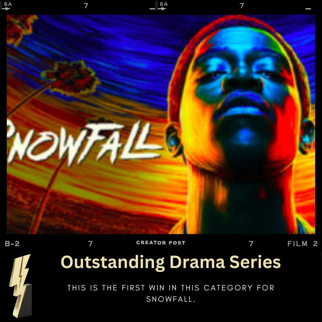 Reel Fact: This is the first win in this category for @snowfallfx. #blackreeltvawards #blackreelawards #blackexcellence