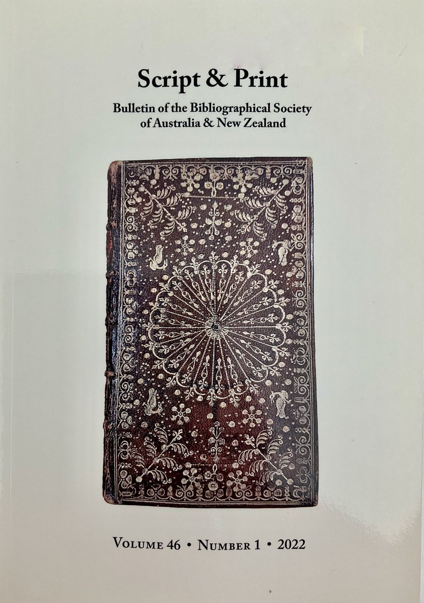 Bibliographical Society of Australia & New Zealand tweet media