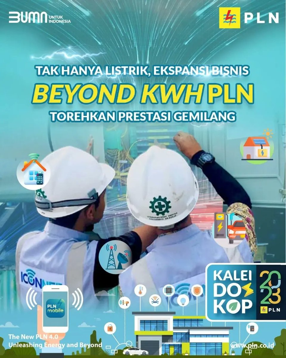 plnuidbali's tweet photo. KALEIDOSKOP PLN 2023
Tak Hanya Listrik, Ekspansi Bisnis Beyond kWh PLN Torehkan Prestasi Gemilang.
#KaleidoskopPLN2023 #PLN #PLNUntukIndonesia #BeyondkWh #PLNIconPlus #Iconnet #AcceleratingRenewableEnergy #PLNAkselerasiNZE2060 #PLNatCOP28 #PLNElectricRun2023 #PLNSiagaNataru2024 https://t.co/qlMvjrwCLk